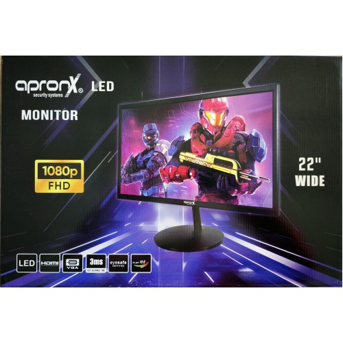 APRONX 22" LED MONİTÖR HOPARLÖRSÜZ  